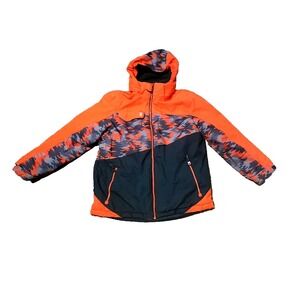 Free Country Boys Winter Jacket Gary Orange with Removable Hood XL‎ 18/20